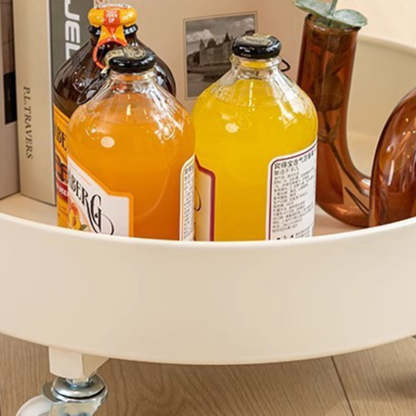 Minimalist Disc Glass Rock Slab Side Table