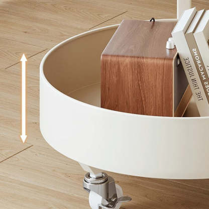 Minimalist Disc Glass Rock Slab Side Table