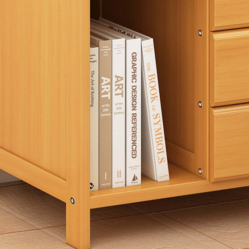 Minimalist Bamboo Cloak Rack Nightstand