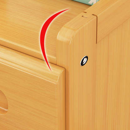 Minimalist Bamboo Cloak Rack Nightstand — 3 - B / Original Wood Color