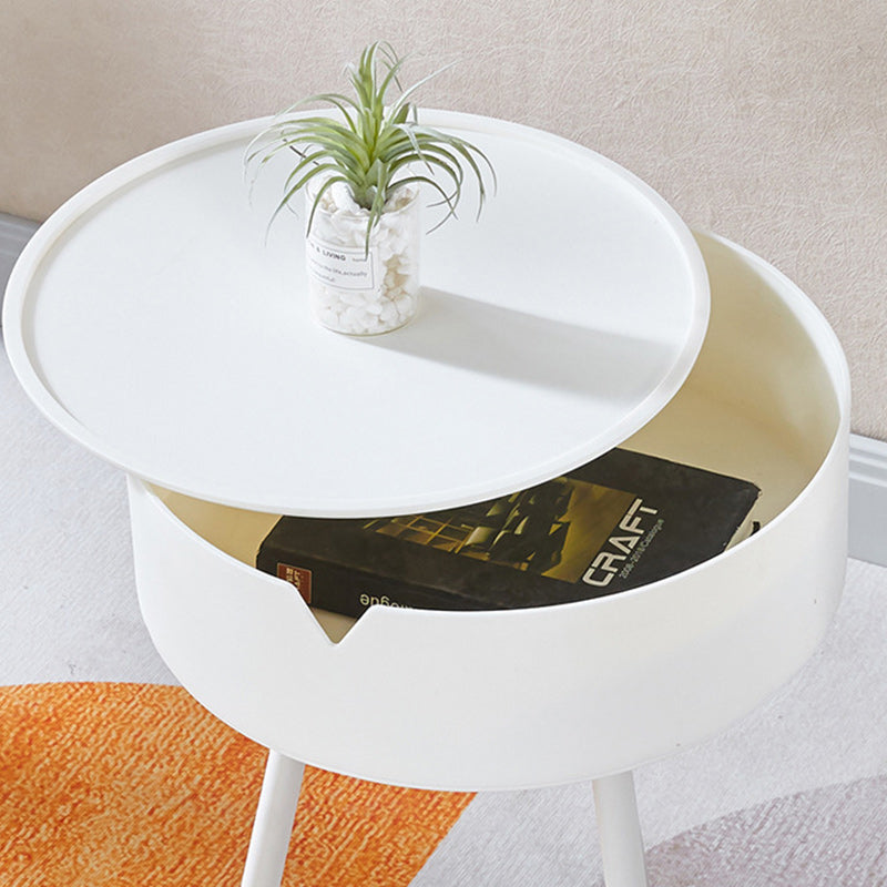 Scandinavian Plastic Iron Cylinder 1-Storage Coffee Table