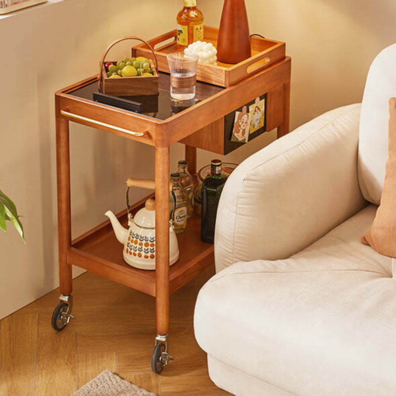 Vintage Wood 2-Tier Side Table