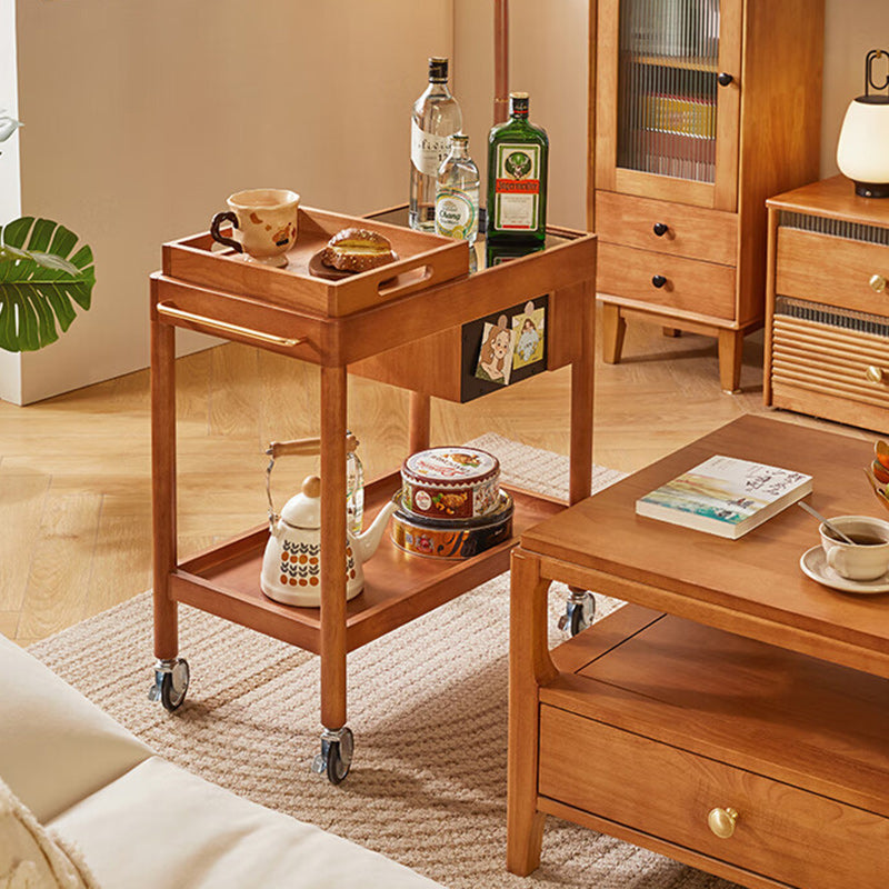 Vintage Wood 2-Tier Side Table