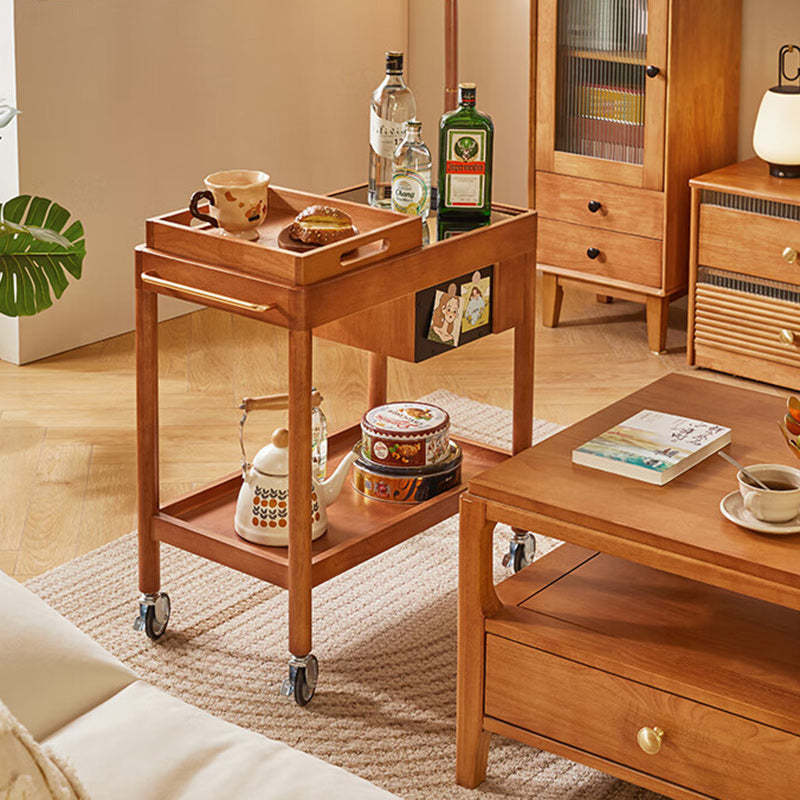 Vintage Wood 2-Tier Side Table
