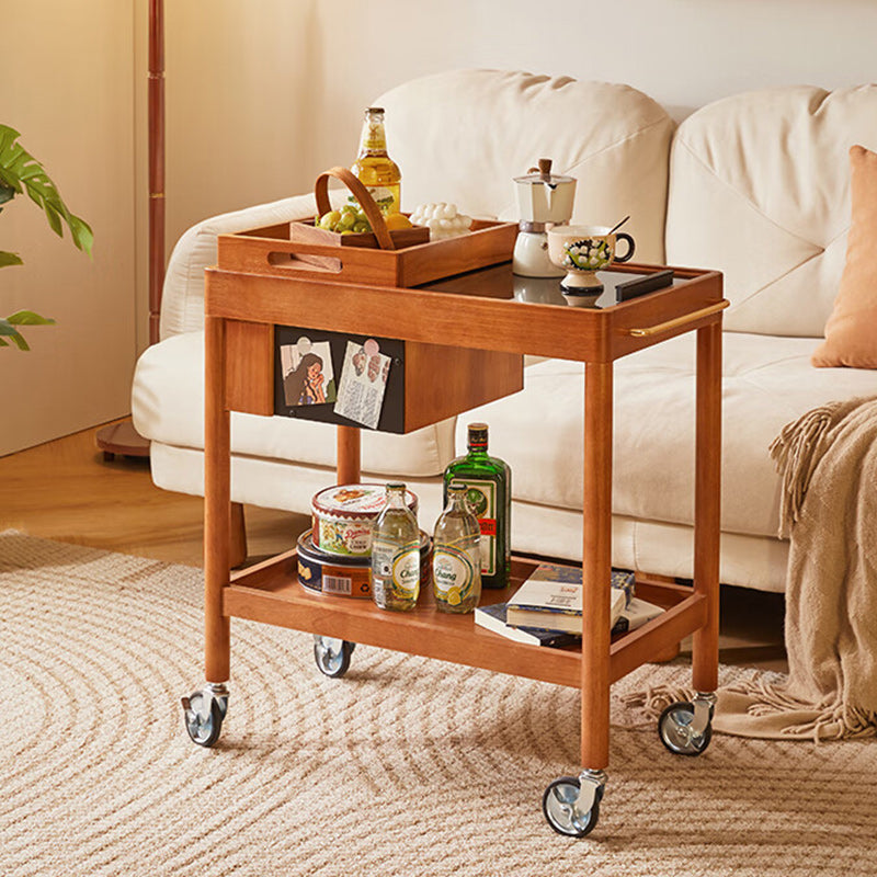 Vintage Wood 2-Tier Side Table