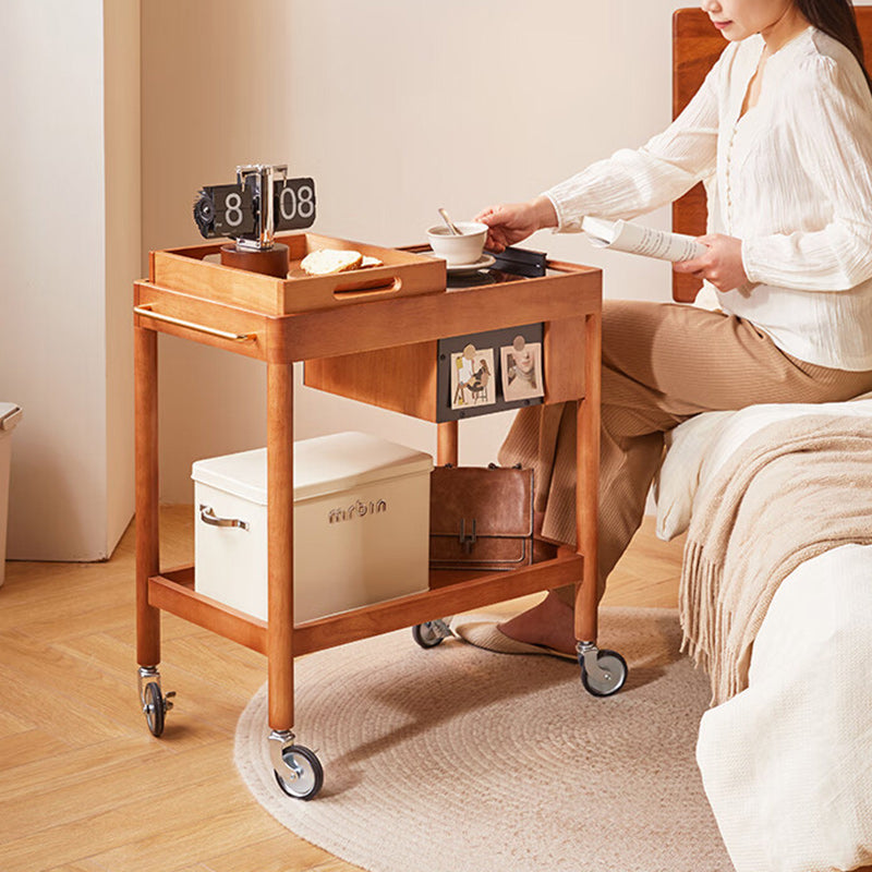 Vintage Wood 2-Tier Side Table