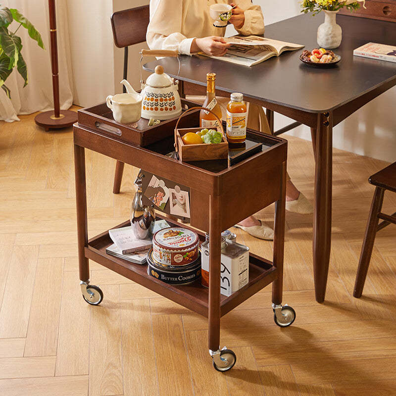 Vintage Wood 2-Tier Side Table