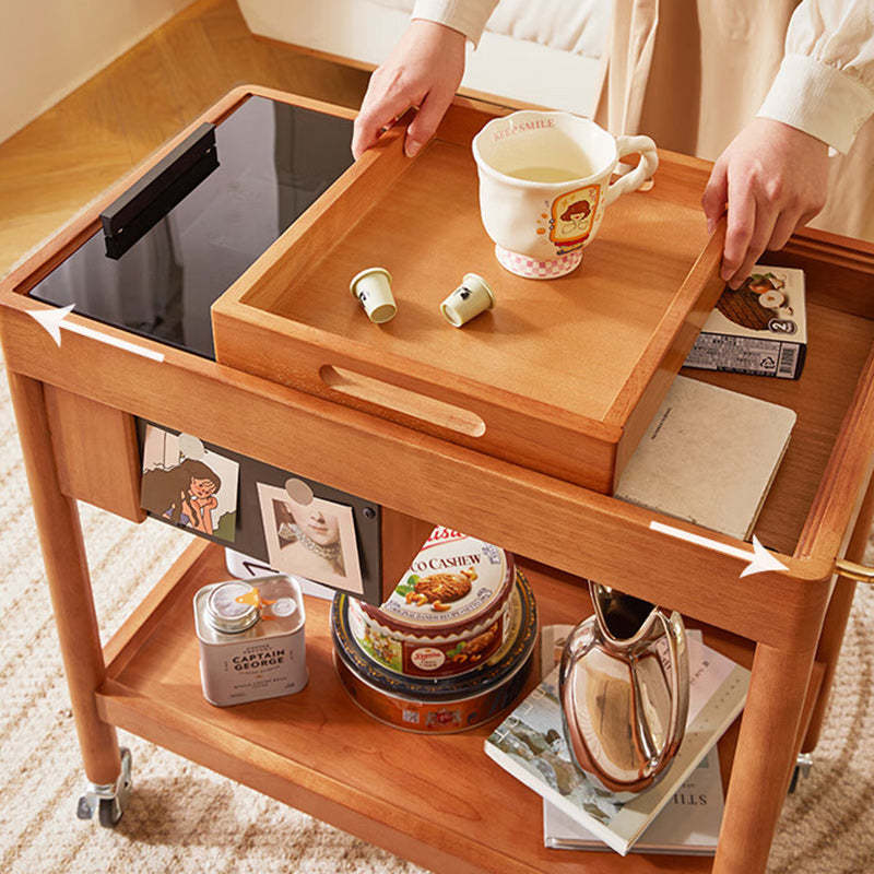 Vintage Wood 2-Tier Side Table