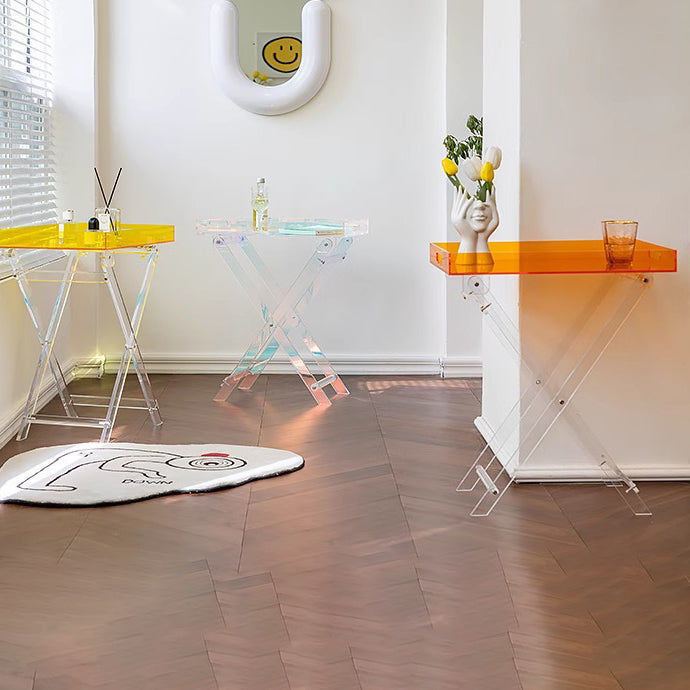 Minimalist Foldable Rainbow Acrylic Side Table