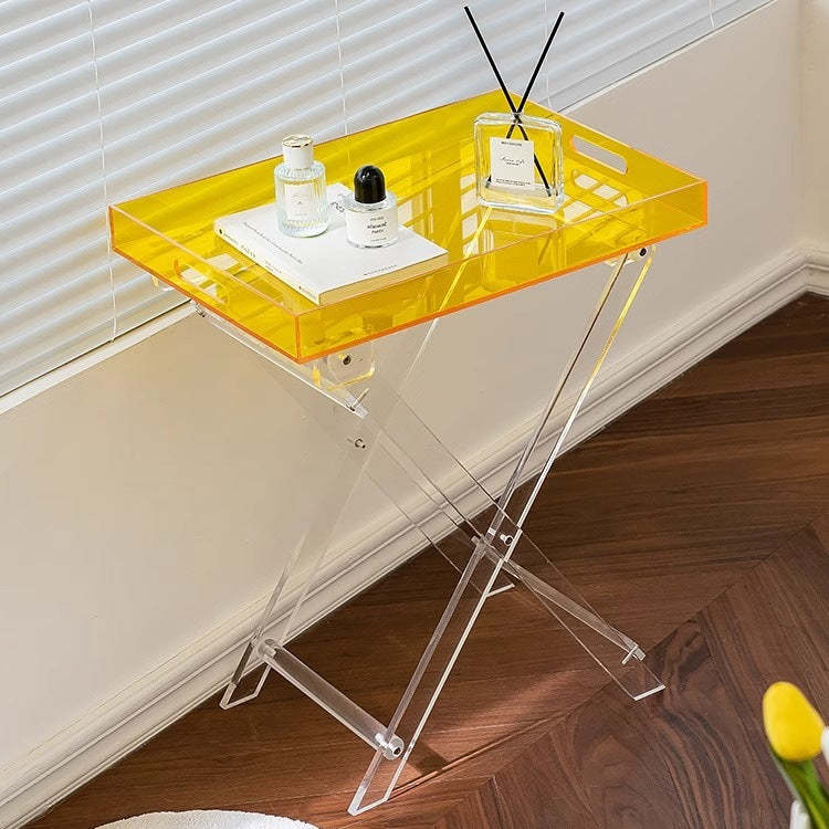 Minimalist Foldable Rainbow Acrylic Side Table