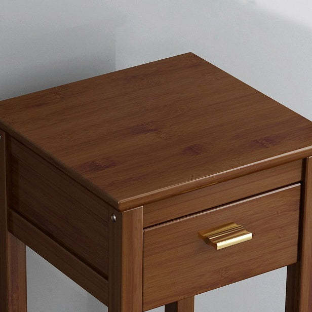 Chinese Bamboo Wood Tiered Side Table
