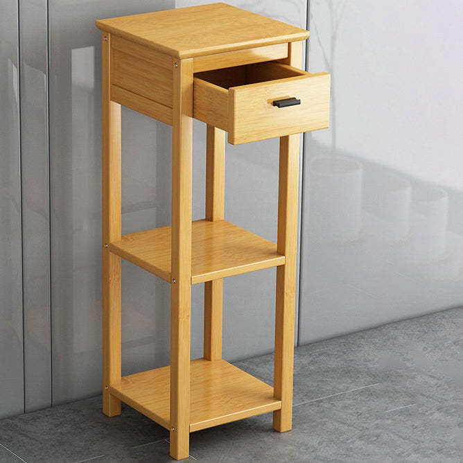 Chinese Bamboo Wood Tiered Side Table