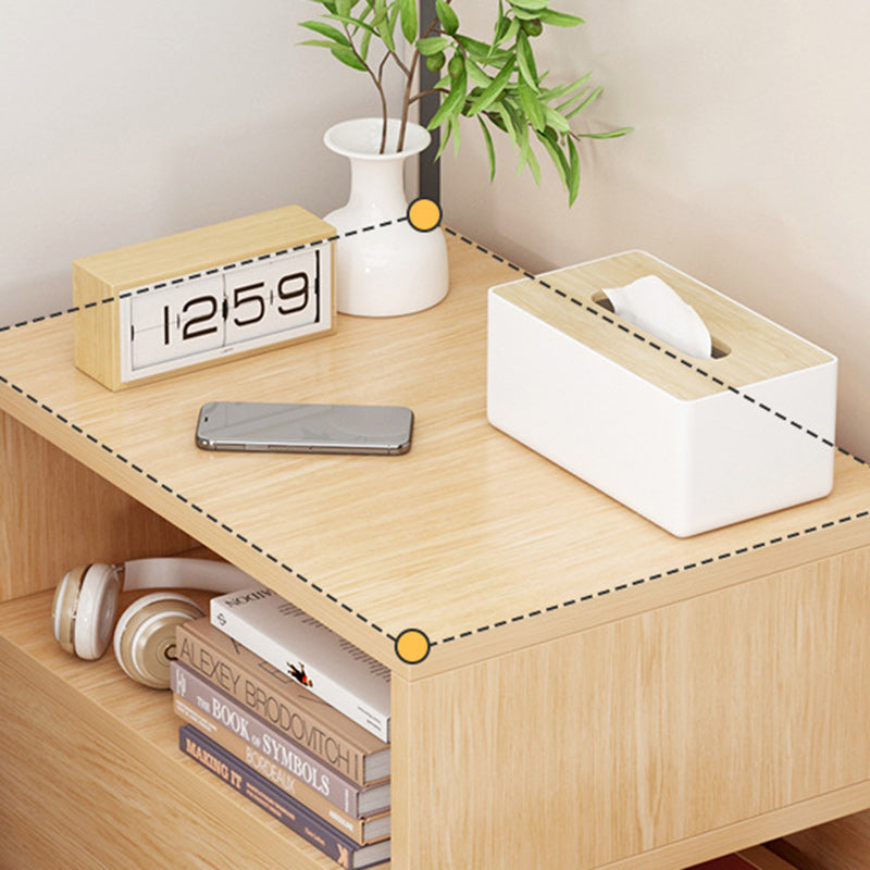 Minimalist Panel Nightstand 1/2-Drawer