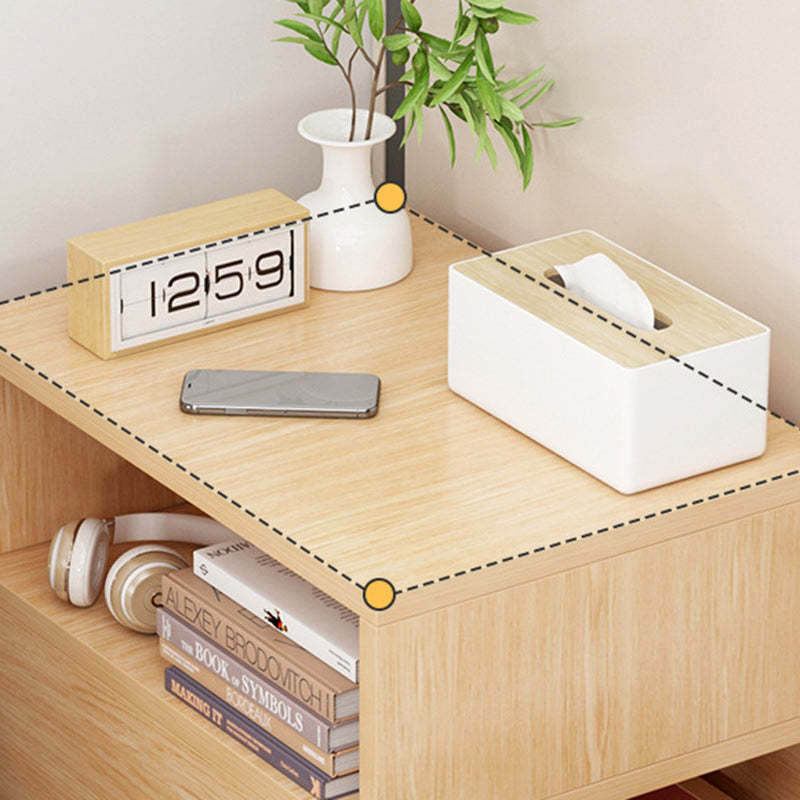 Minimalist Panel Nightstand 1/2-Drawer