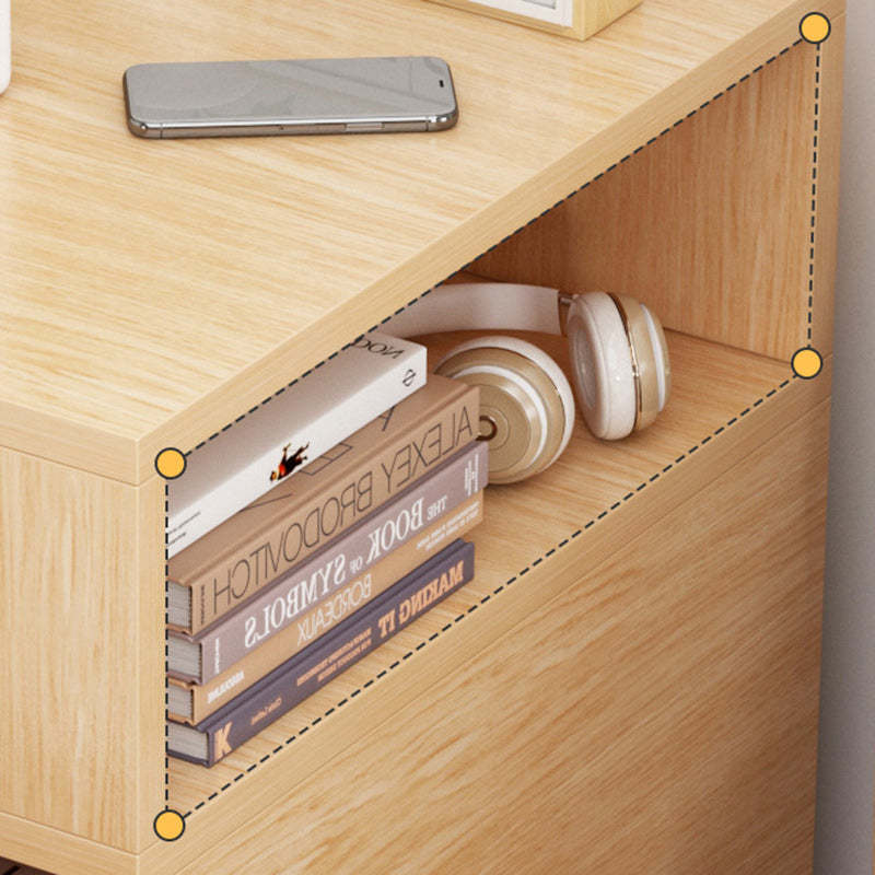 Minimalist Panel Nightstand 1/2-Drawer