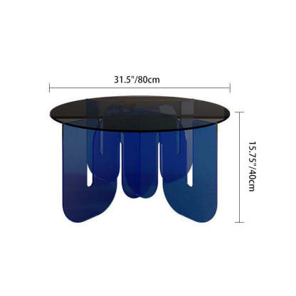 Nordic Wave Glass Coffee Table