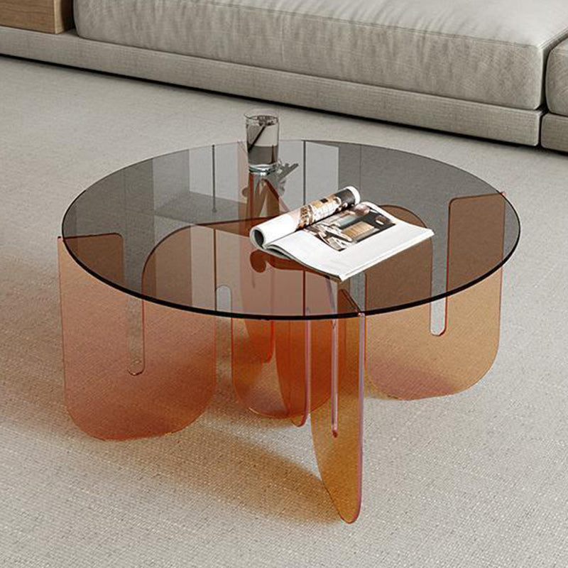 Nordic Wave Glass Coffee Table