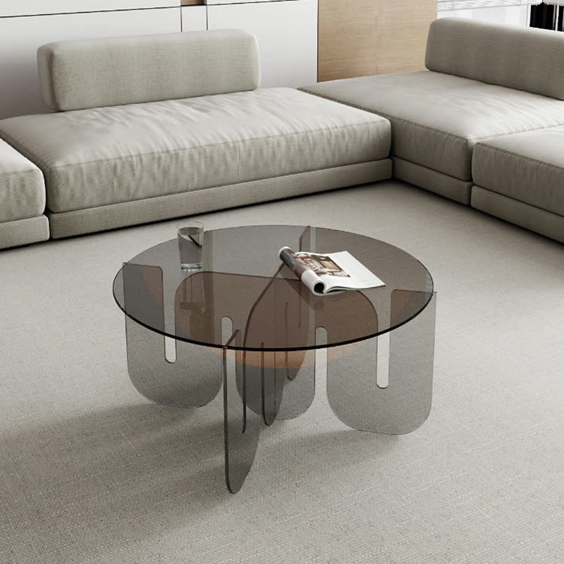 Nordic Wave Glass Coffee Table