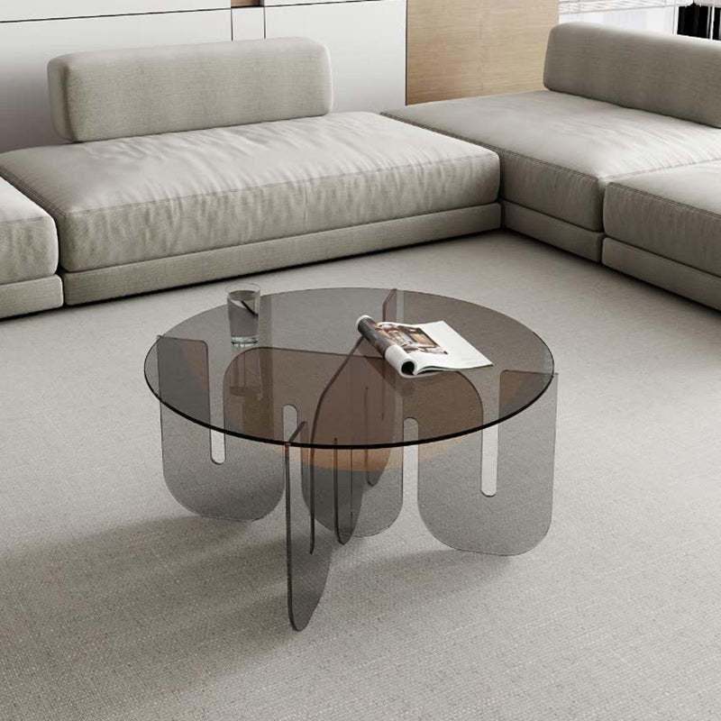 Nordic Wave Glass Coffee Table