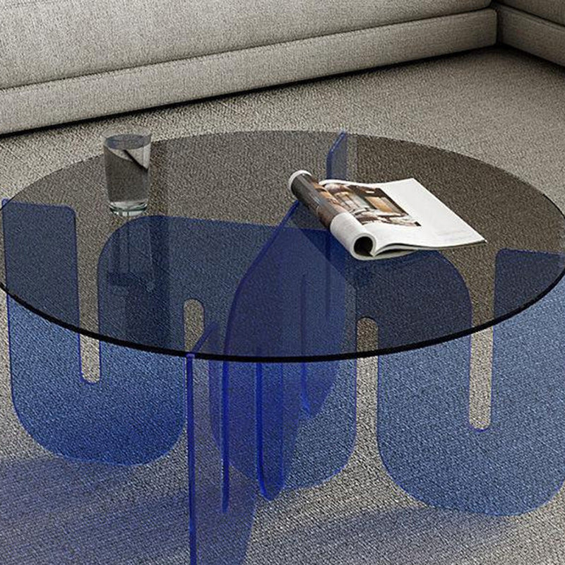 Nordic Wave Glass Coffee Table