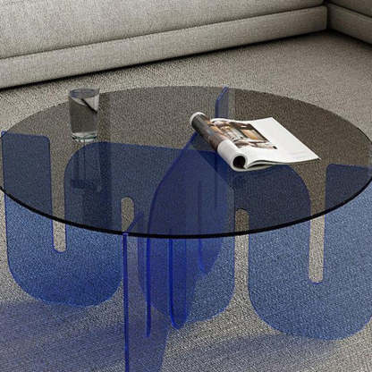 Nordic Wave Glass Coffee Table