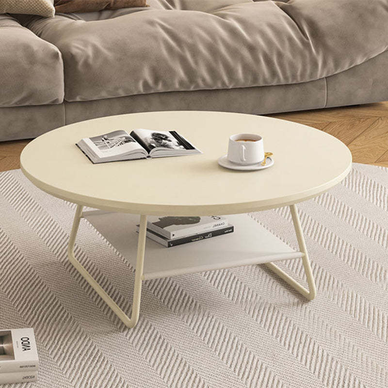 Lighom minimalist slab rock cream coffee tables
