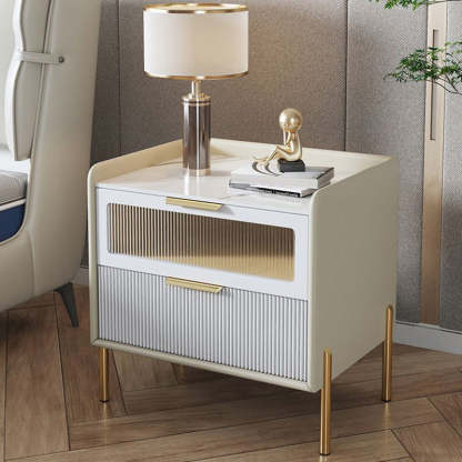 Nordic Wood 2-Drawer Nightstand