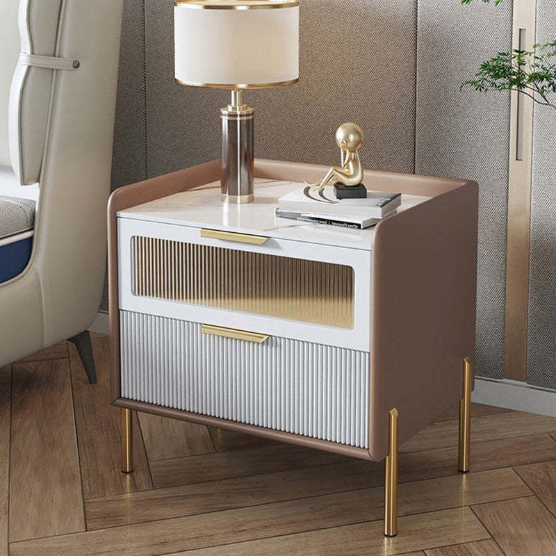 Nordic Wood 2-Drawer Nightstand