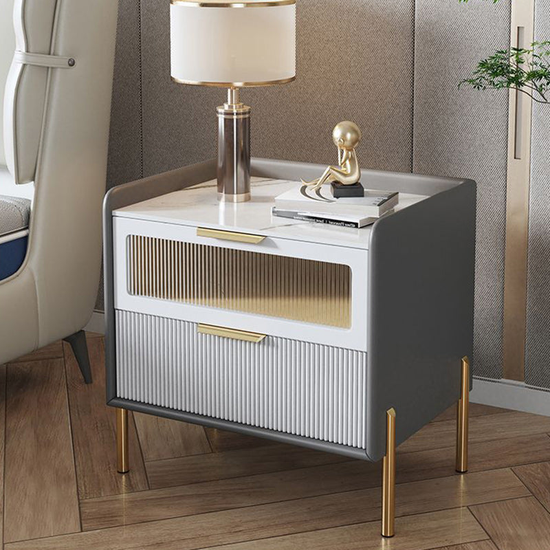 Nordic Wood 2-Drawer Nightstand