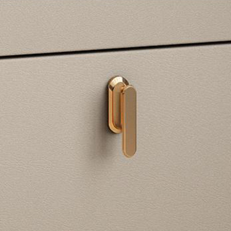 Modern Luxury Rectangle Square Wood Rock Slab Nightstand 2-Drawer For Bedroom