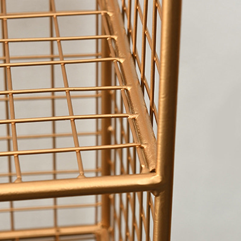 Minimalist Iron Side Table 2/3-Tier — 3 / Rose Gold