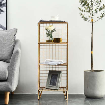 Minimalist Iron Side Table 2/3-Tier — Small - 2 / Gold