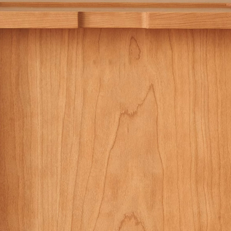 Vintage Trapezoidal Cherry Wood 2-Drawer Nightstand