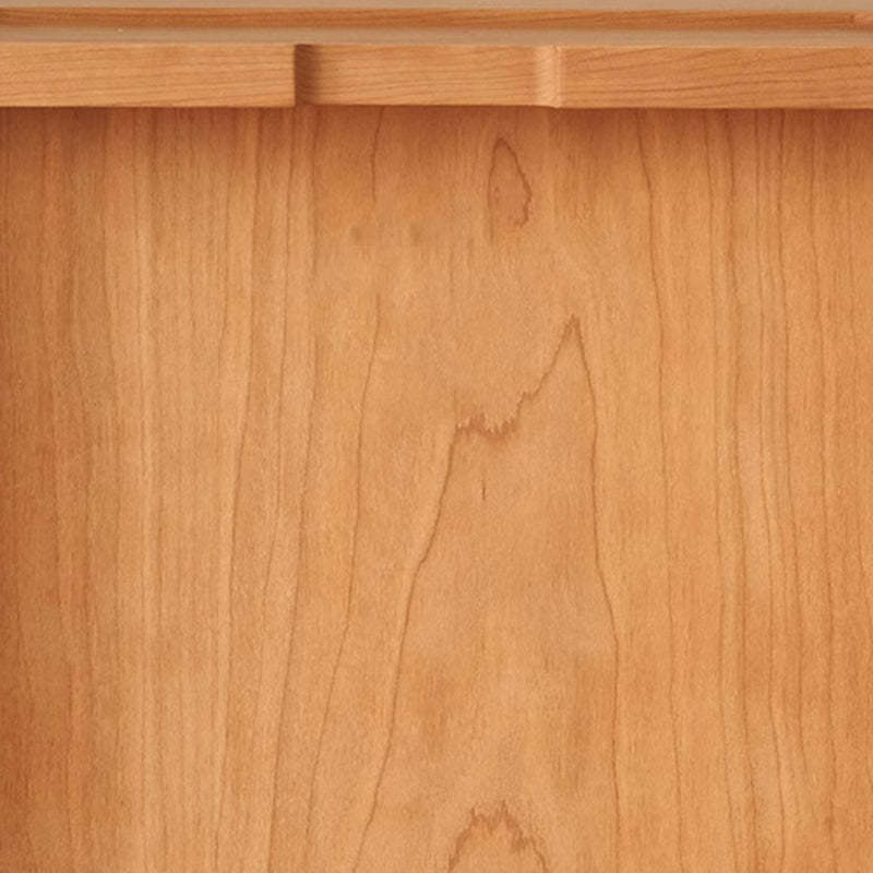 Vintage Trapezoidal Cherry Wood 2-Drawer Nightstand