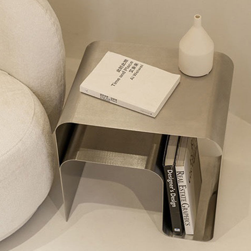 Minimalist Arch Iron 2-Tier Side Table