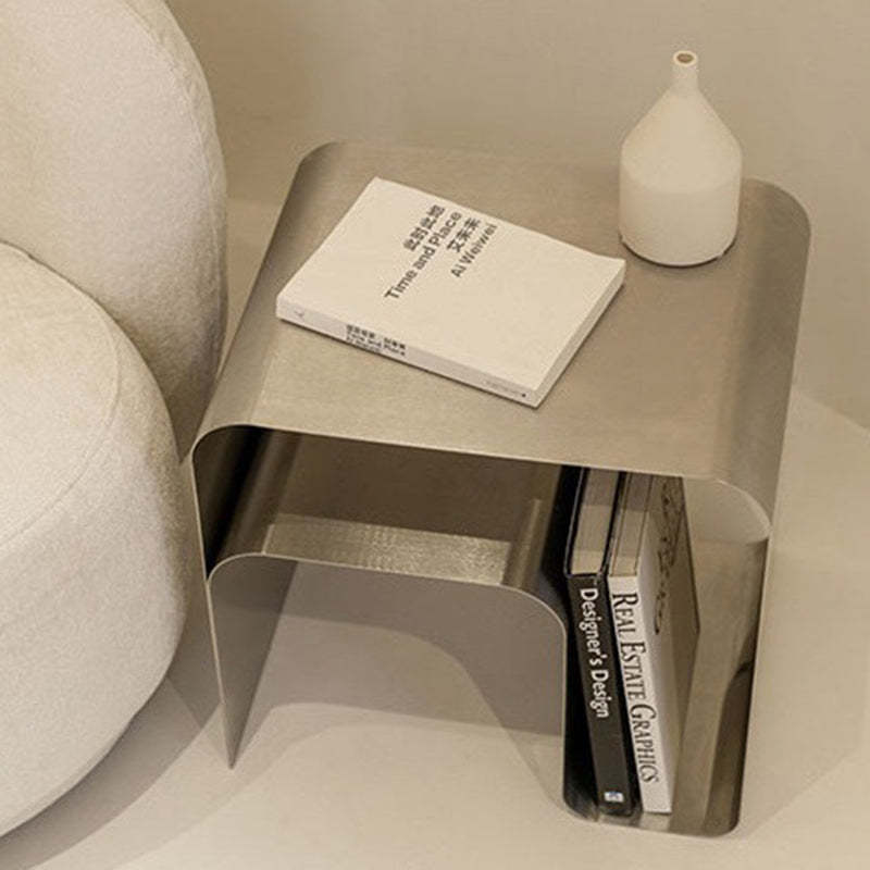 Minimalist Arch Iron 2-Tier Side Table
