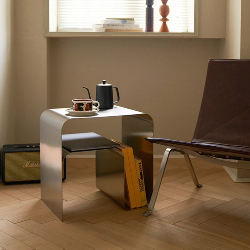 2-tier arch iron end & side tables for living room