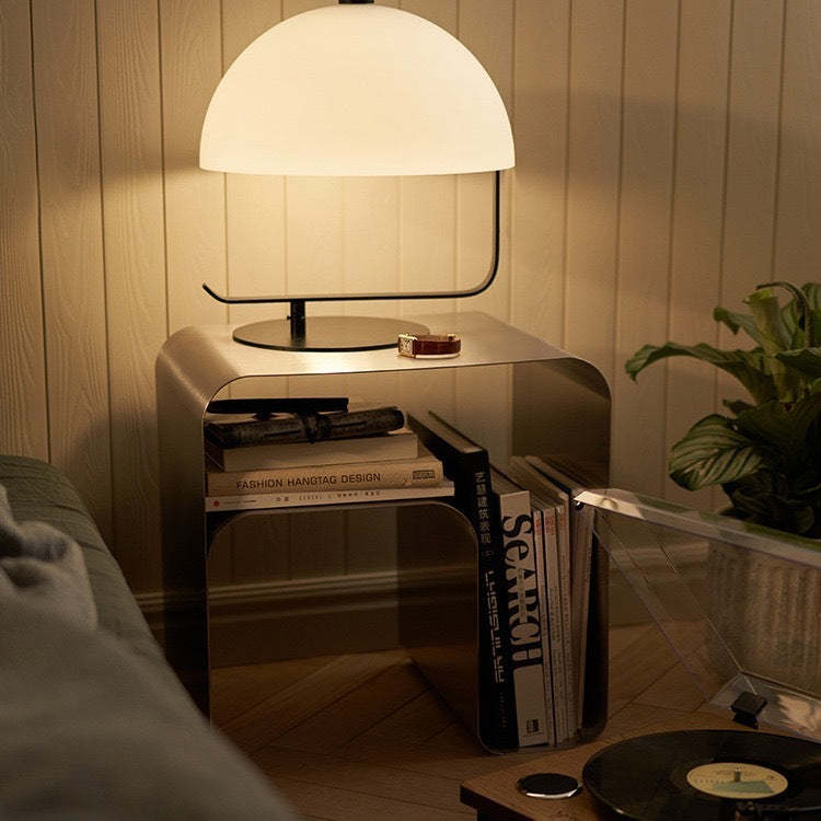 Minimalist Arch Iron 2-Tier Side Table