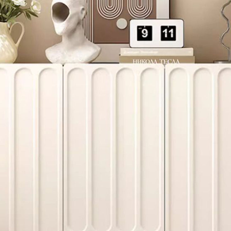Nordic Cream Panel Shoe Storage Cabinet
