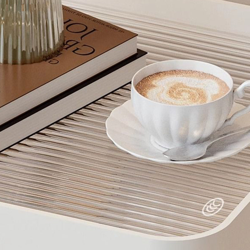 Minimalist Iron Glass 3-Tier Side Table
