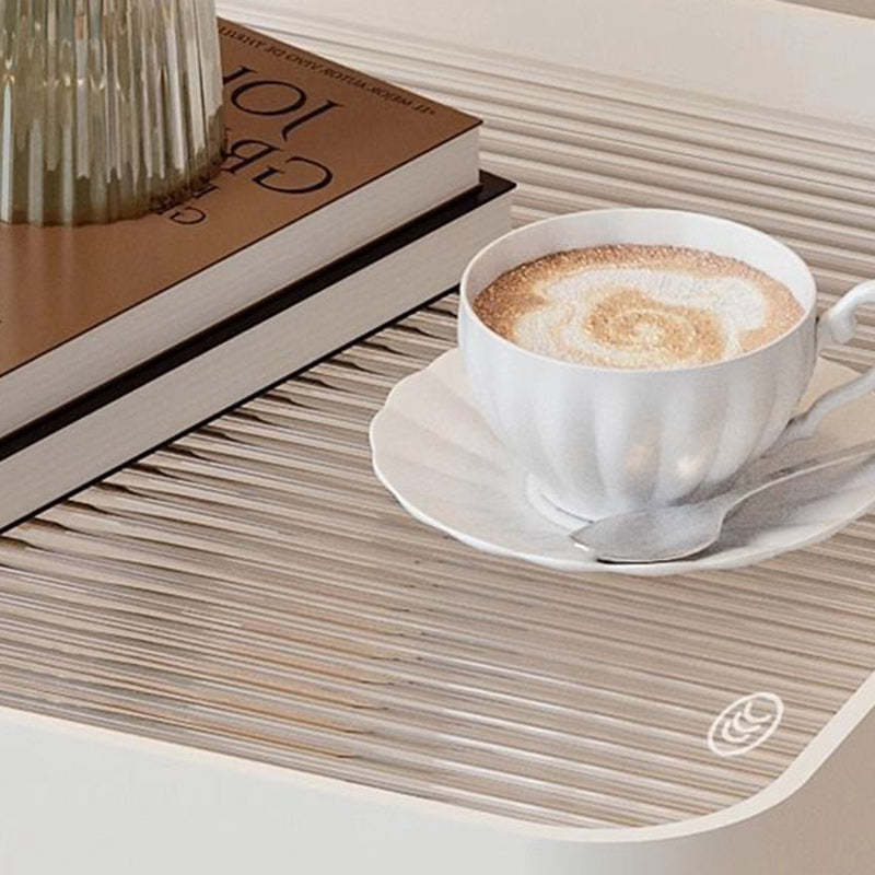 Minimalist Iron Glass 3-Tier Side Table