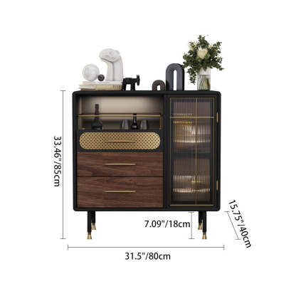 Modern Wood 1-Cabinet Console Table