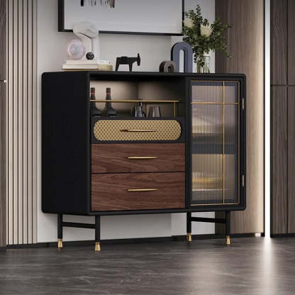 Modern Wood 1-Cabinet Console Table