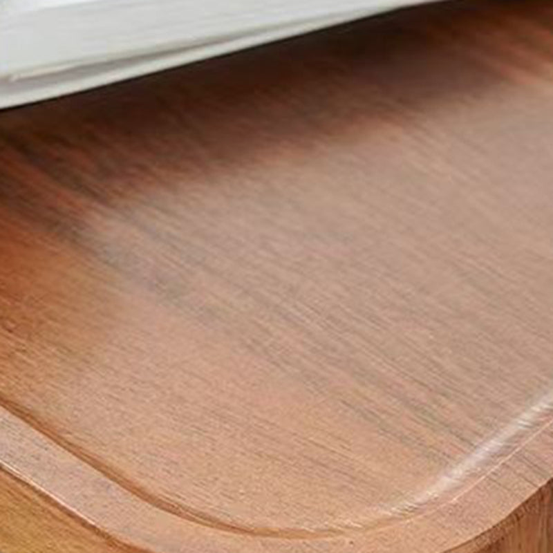 Minimalist Iron Wood 2-Tier Side Table