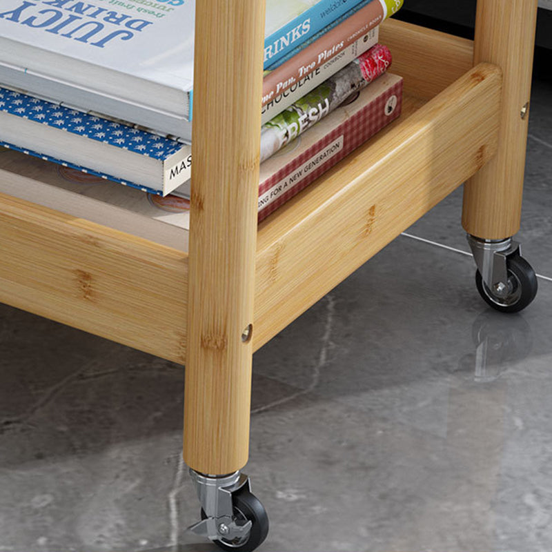Vintage Bamboo Glass 2-Tier Side Table