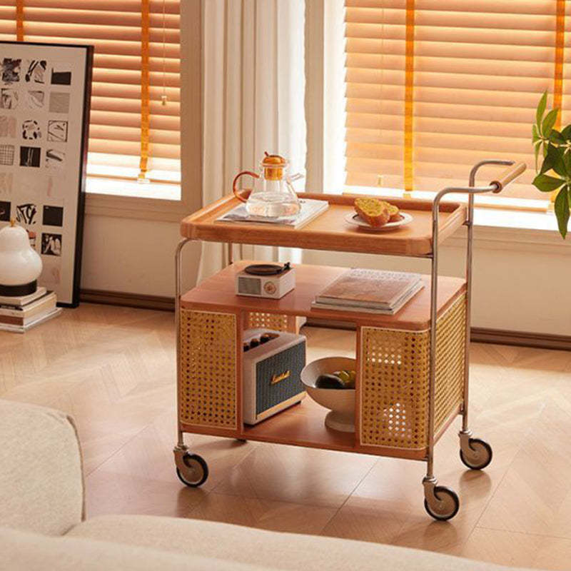 Lighom nordic 3-tier stainless natural end & side tables