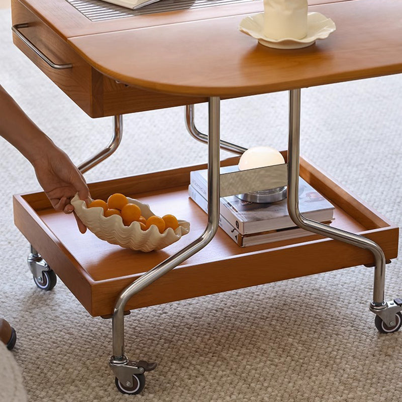 Minimalist Foldable Stainless Steel Coffee Table
