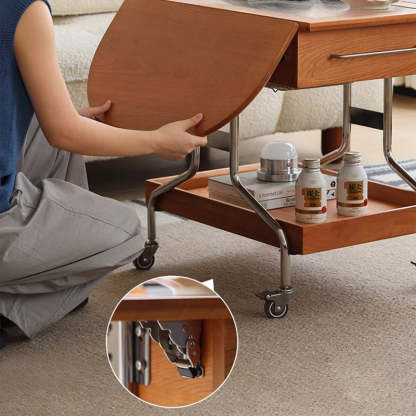 Minimalist Foldable Stainless Steel Coffee Table