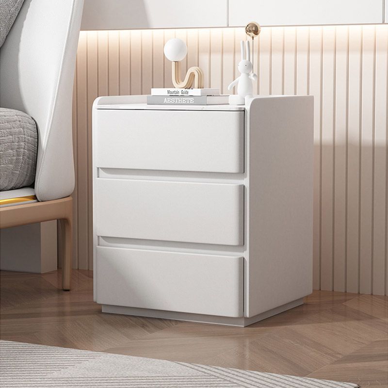 Minimalist Stone 3-Drawer Nightstand