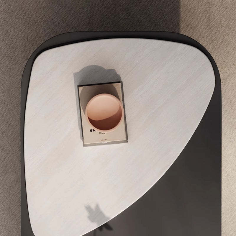 Scandinavian Wood Microcrystalline Stone Coffee Table
